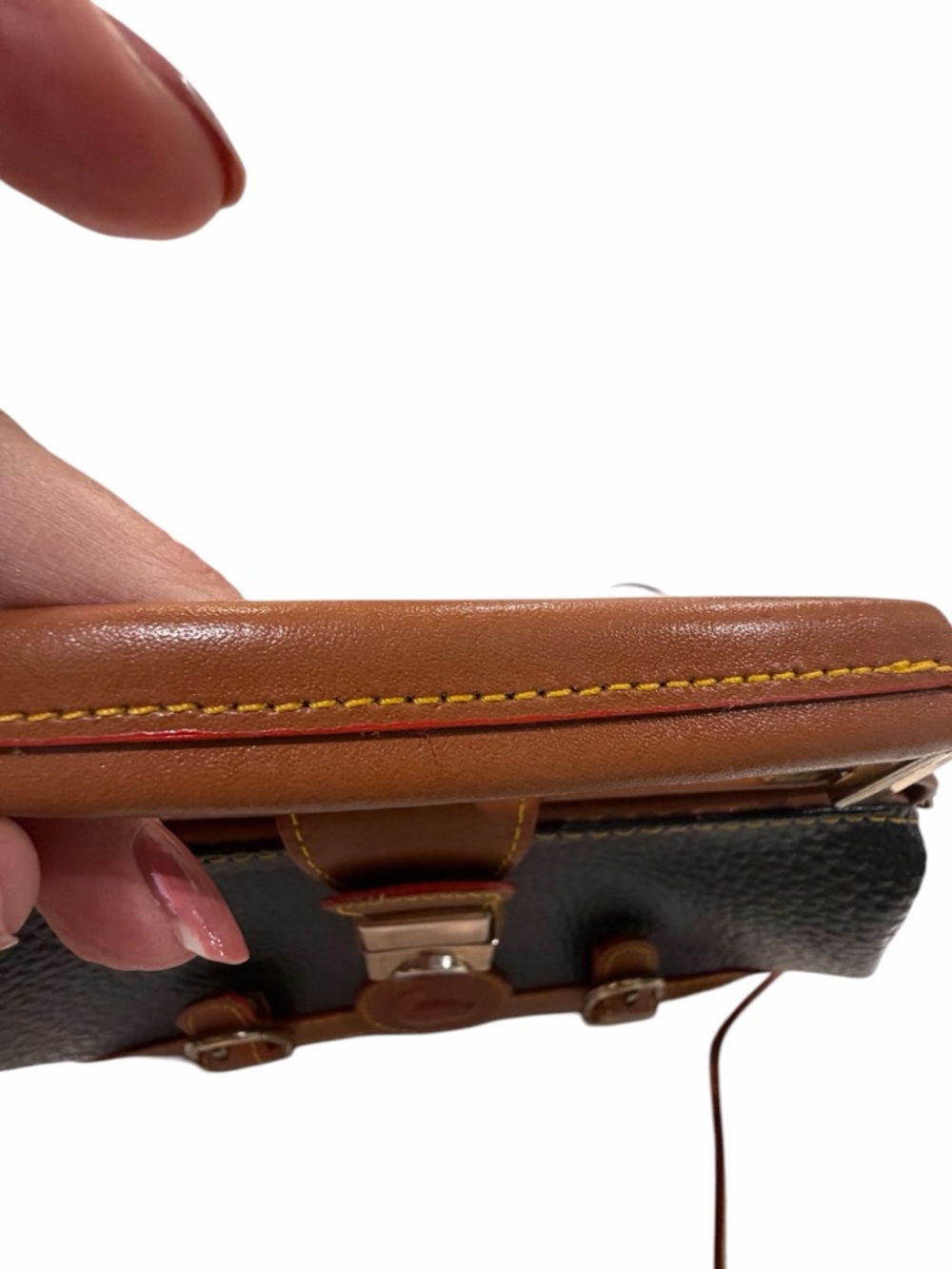 Leather Mini Doctor Bag Crossbody - Picture 6 of 14